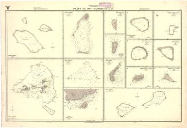 [German nautical charts of German New Guinea, Micronesia, Samoa and Kiautschou]: Nordlicher Stiller Ozean. Mandatsgebiet. Plane der ost Karolinen. Blatt 1. (Sheet 604)