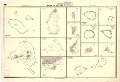 [German nautical charts of German New Guinea, Micronesia, Samoa and Kiautschou]: Nordlicher Stiller Ozean. Mandatsgebiet. Plane der ost Karolinen. Blatt 1. (Sheet 604)