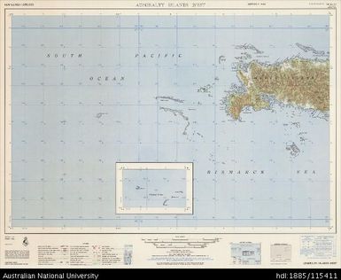 Papua New Guinea, Admiralty Islands West, Series: AMS T504, Sheet SA 55-10, 1965, 1:250 000