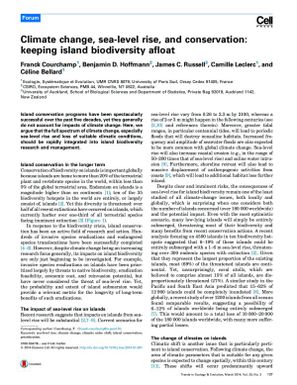 Climate change, sea-level rise, and conservation : keeping island biodiversity afloat
