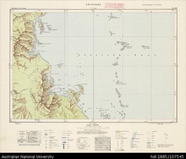 Indonesia, Western New Guinea, Kwatisore, Series: Nederlands-Nieuw-Guinea, Sheet 14-M, 1959, 1:100 000