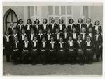 Group portrait of students, Rockhampton Girls' Grammar School, Rockhampton, Queensland, 1948