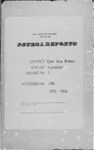 Patrol Reports. East New Britain District, Vunadidir, 1959 - 1960