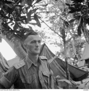 WIRUI BEACH, WEWAK, NEW GUINEA. 1945-09-04. LIEUTENANT COLONEL C.H. GREEN, COMMANDING OFFICER 2/11 INFANTRY BATTALION