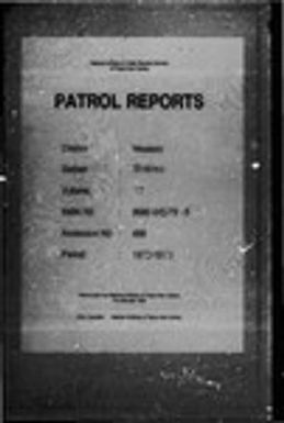 Patrol Reports. Western District, Balimo, 1972 - 1973