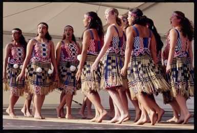 Auckland Secondary Schools Māori and Pacific Islands Cultural Festival. Performers from Diocesan School for girls
