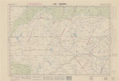 Australian aeronautical map: Bourke (Sheet H8)