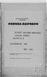 Patrol Reports. Eastern Highlands District, Goroka, 1955 - 1956