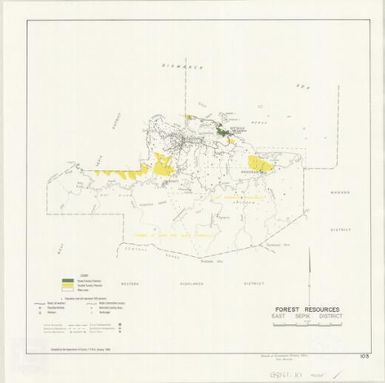 Forest resources: East Sepik District (Sheet 10.3)