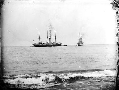 Foreign ships in Apia Harbour