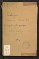 Vocabulaire tahitien-francais à l'usage des écoles publiques
