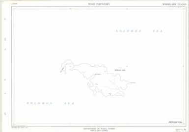 Papua New Guinea road inventory, July 1975: Woodlark Island (Sheet 36)