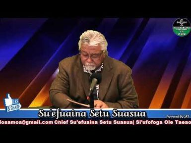 Late Afternoon Session with Su'efuaina Setu Suasua. 1/31/2020