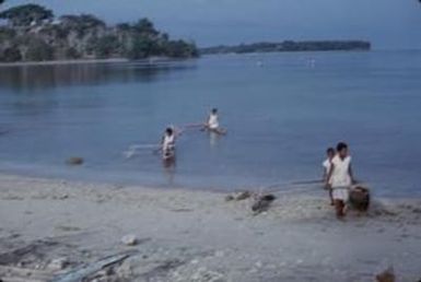 [Outrigger canoes in Port Vila, Vanuatu]