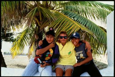 Three women, Cook Islands