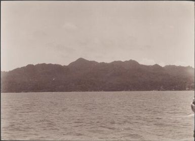 Coast of Savo Island viewed from the north, Solomon Islands, 1906 / J.W. Beattie