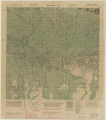 Provisional map, northeast New Guinea: Maprik West (Sheet Maprik West)