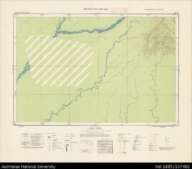 Indonesia, Western New Guinea, Weehuizen Rivier, Series: Nederlands-Nieuw-Guinea, Sheet 20-X, 1956, 1:100 000