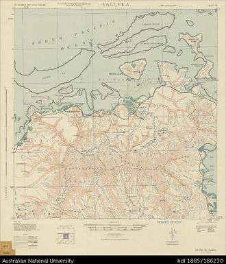 Fiji, Viti Levu, Valleka, Series: X751, Sheet 42, 1943, 1:62 500