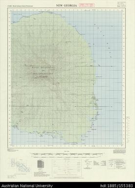 Solomon Islands, British Solomon Islands Protectorate, New Georgia, Series: X711, Sheet 7-157-13, 1969, 1:50 000