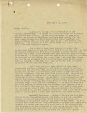 Letter from Sidney Jennings Legendre, September 11, 1945