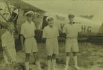Pommie naval officers on tour, visit to Green River [Papua New Guinea], 1954