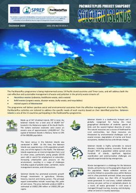 PacWastePlus country profile snapshot - Solomon Islands