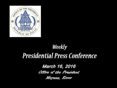 Presidential Press Conference (3.16.2016)