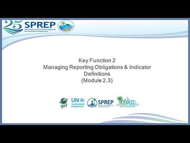 Module 2.3 – Reporting Obligations