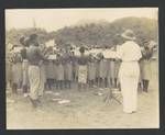 Vunapope Mission band, Queen Elizabeth Park, Rabaul, c1950