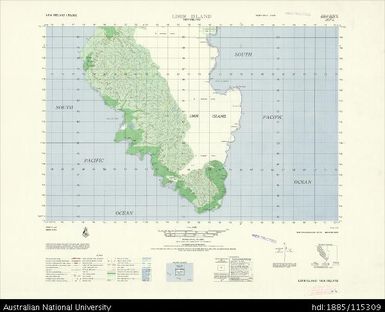 Papua New Guinea, New Ireland, Lihir Island, Series: AMS T795, Sheet 6348 IV, 1965, 1:50 000