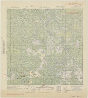 Provisional map, northeast New Guinea: Tamol West (Sheet Tamol West)