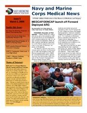 Navy and Marine Corps Medical News Issue 5, March 3, 2006