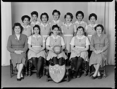 Pacific Islanders Congregational Church, basketball club, intermediate A team of 1957