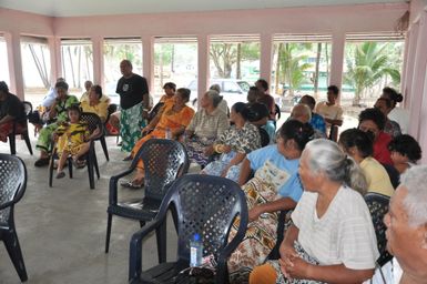 Earthquake ^ Flooding ^ Tsunami - Nua Seetaga, American Samoa, October 31, 2009 -- A villager asks American Samoa government officials about better shelters to replace emergency dome tents distributed in the immediate aftermath of the September 29th tsunami. The government will remove debris from private communal village property, with FEMA paying 75 percent of the cost. Once debris is removed, larger tents with platform floors will be distributed to eligible families as an interim measure pending a long-term housing plan for disaster survivors. Richard O'Reilly/FEMA