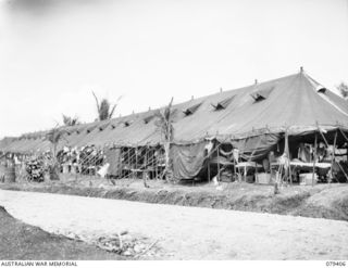 WUNUNG PLANTATION, JACQUINOT BAY, NEW BRITAIN. 1945-03-02. THE TENT MEDICAL WARD OF THE 105TH ..