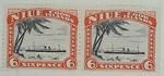 Stamps: Niue and Cook Islands Six Pence