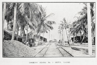 Looking along no. 1 jetty, Nauru