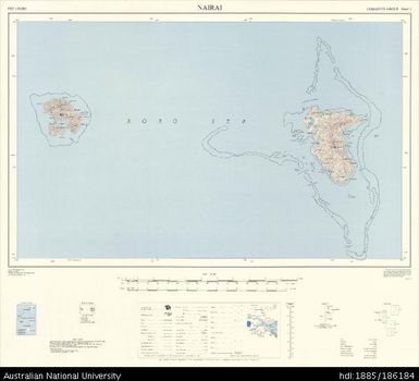 Fiji, Lomaiviti Group, Nairai, Series: X754, Sheet 3, 1969, 1:50 000