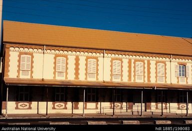 New Caledonia - orange and cream building