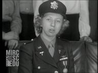 Women in war flight nurses decorated--outtakes