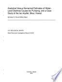 Analytical versus numerical estimates of water-level declines caused by pumping, and a case study of the Iao Aquifer, Maui, Hawaii