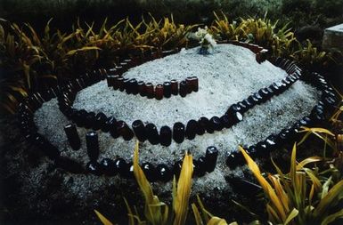 Lakepa, Nuku'alofa, Tongatapu, Tonga. Tongan grave 1982. From the series: Polynesia Here and There