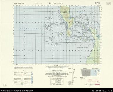 Papua New Guinea Bougainville, Taiof Island, Series X713, Sheet 6741 III, 1:50 000, 1967