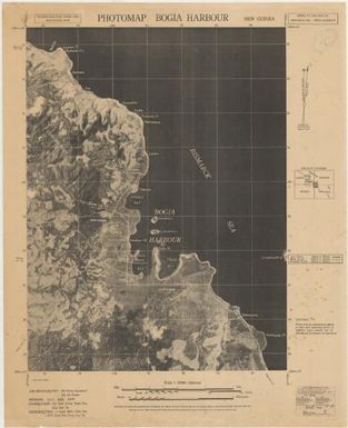 New Guinea 1:20,000 series: Bogia Harbour, ed.1 (Verso J.R. Black Map Collection / Item 1)