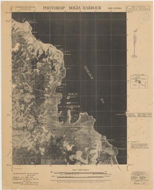 New Guinea 1:20,000 series: Bogia Harbour, ed.1 (Verso J.R. Black Map Collection / Item 1)