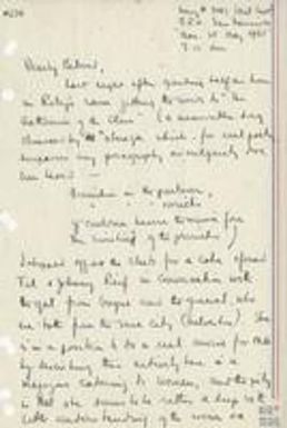 Letter from Warren Johnston to Bobby [Letter 282]
