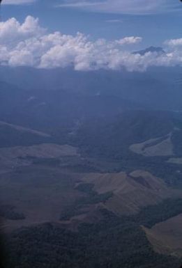 [Aerial view of the topography of Papua New Guinea]
