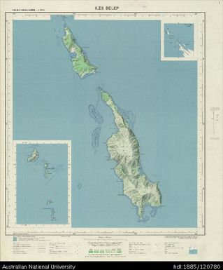 New Caledonia, Iles Belep, 1962, 1:50 000