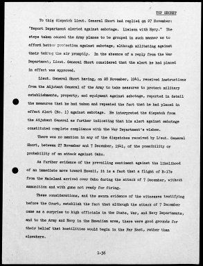 Kimmel, Husband E., Reports: Navy Court of Inquiry, Pearl Harbor Report, August 29, 1945